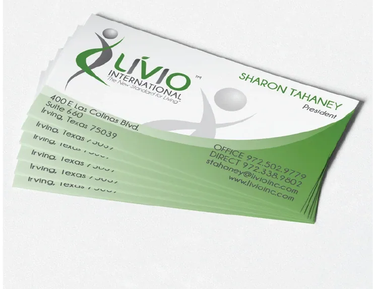 KRB Graphics print design print collateral – Livio Cards