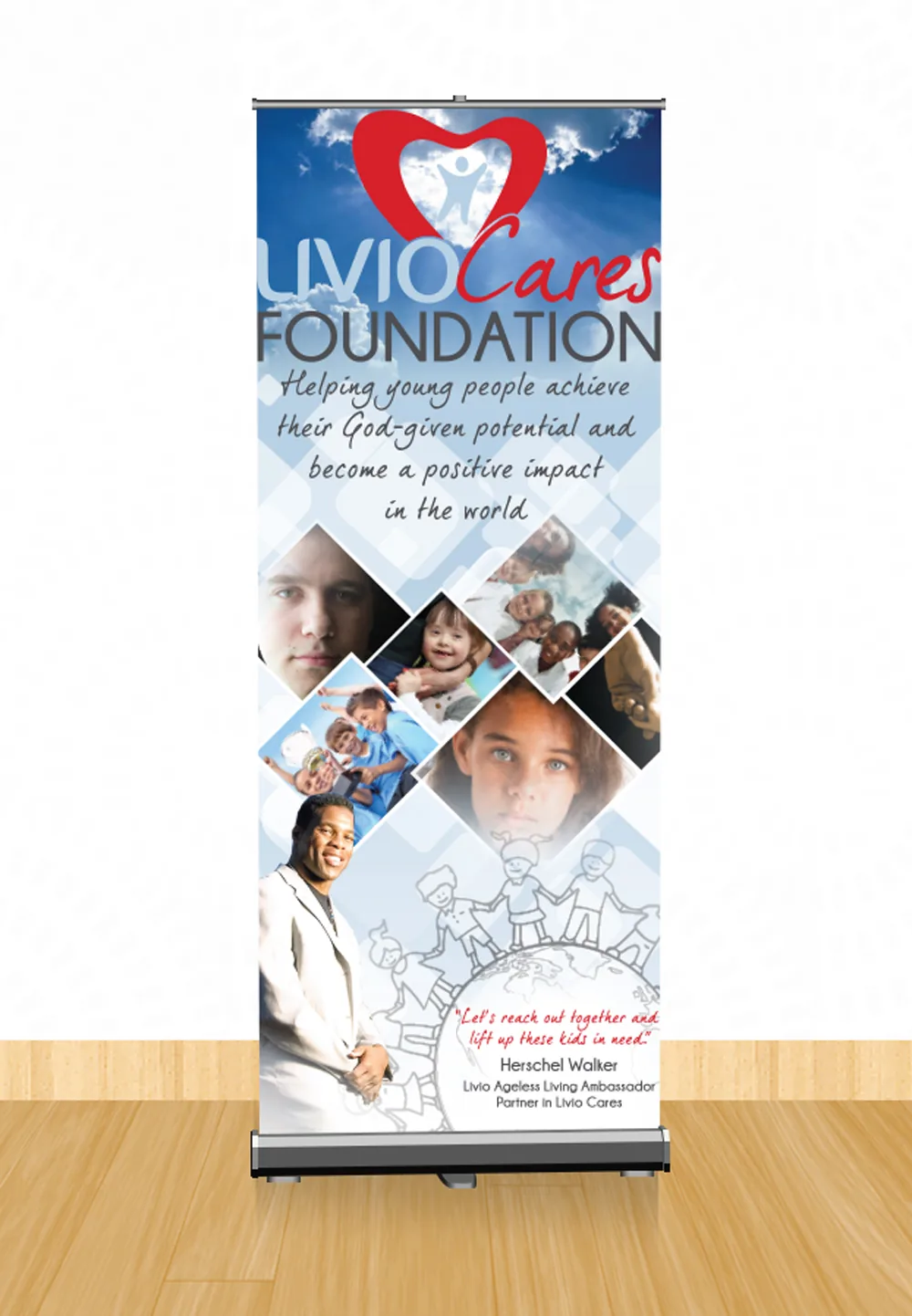 KRB Graphics print design print collateral – cares banner