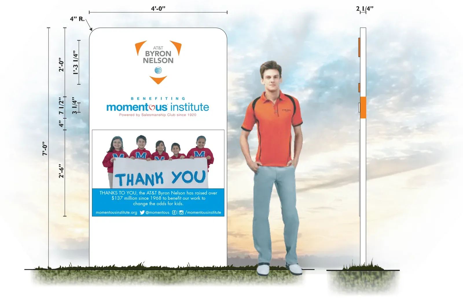 KRB Graphics print design event signage – entry mockup