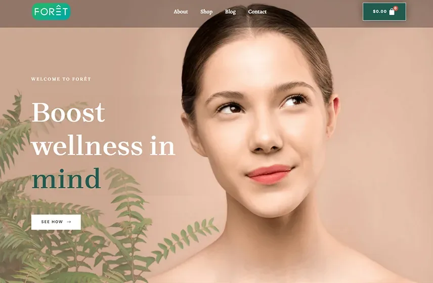 KRB Graphics web design website – foret